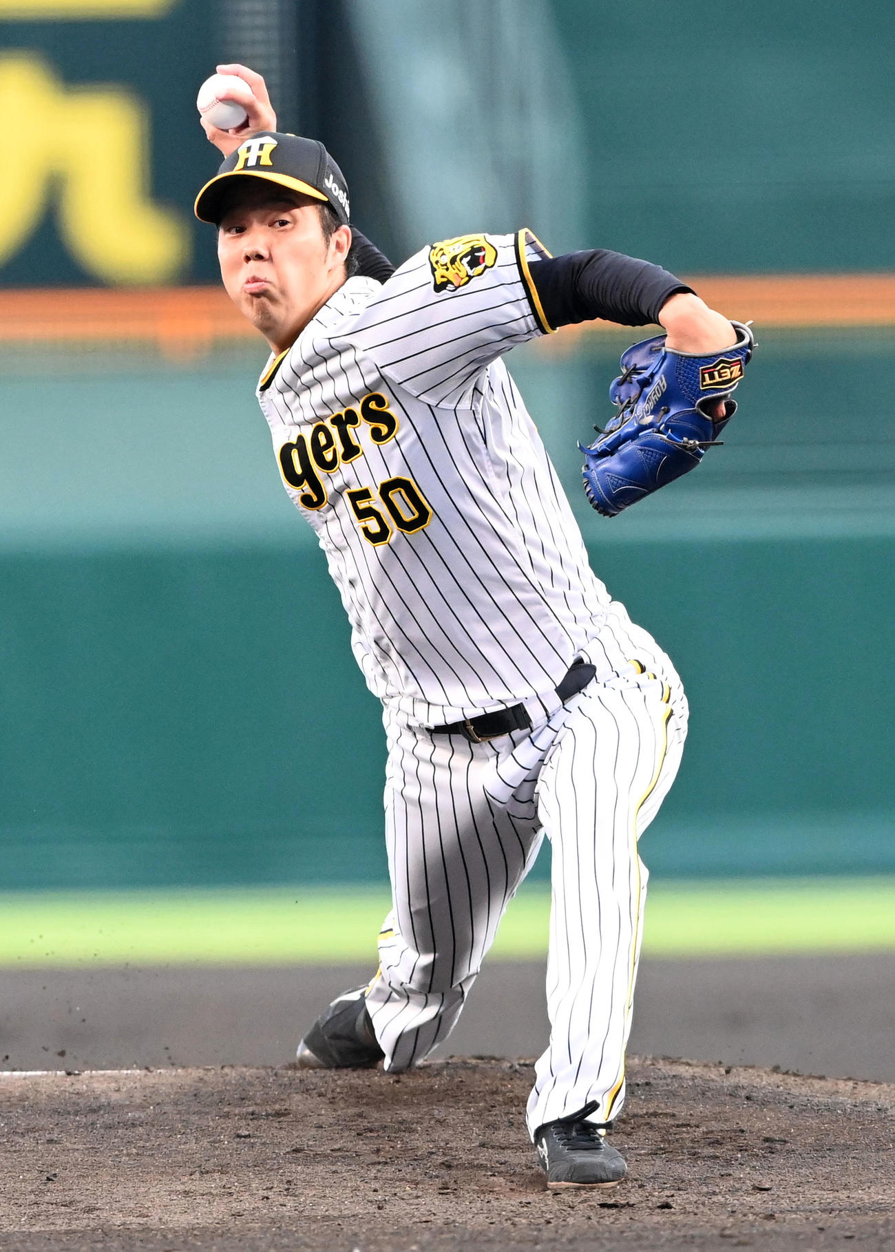 阪神青柳晃洋（2022年6月24日撮影）