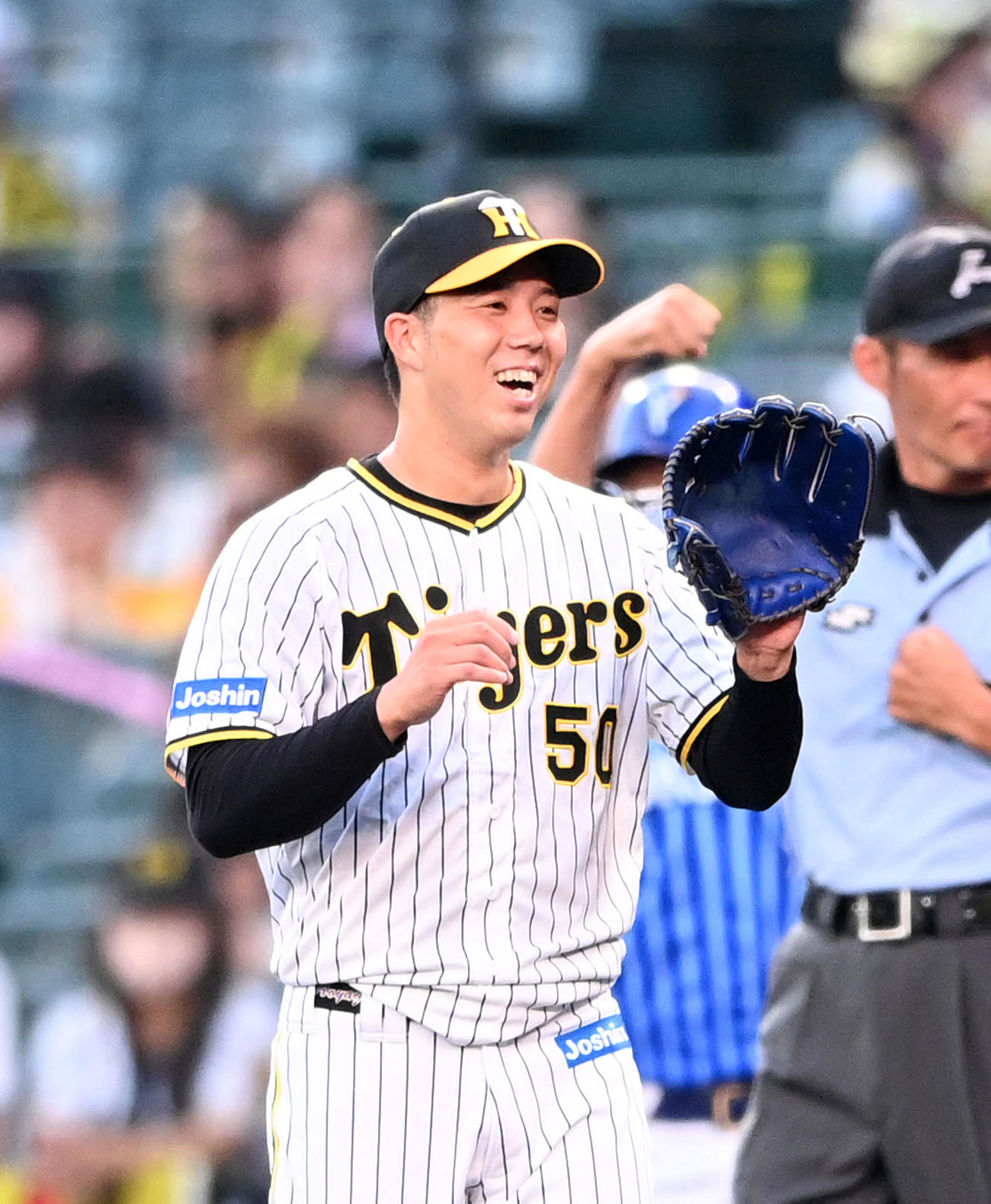 阪神青柳晃洋（2022年7月22日撮影）