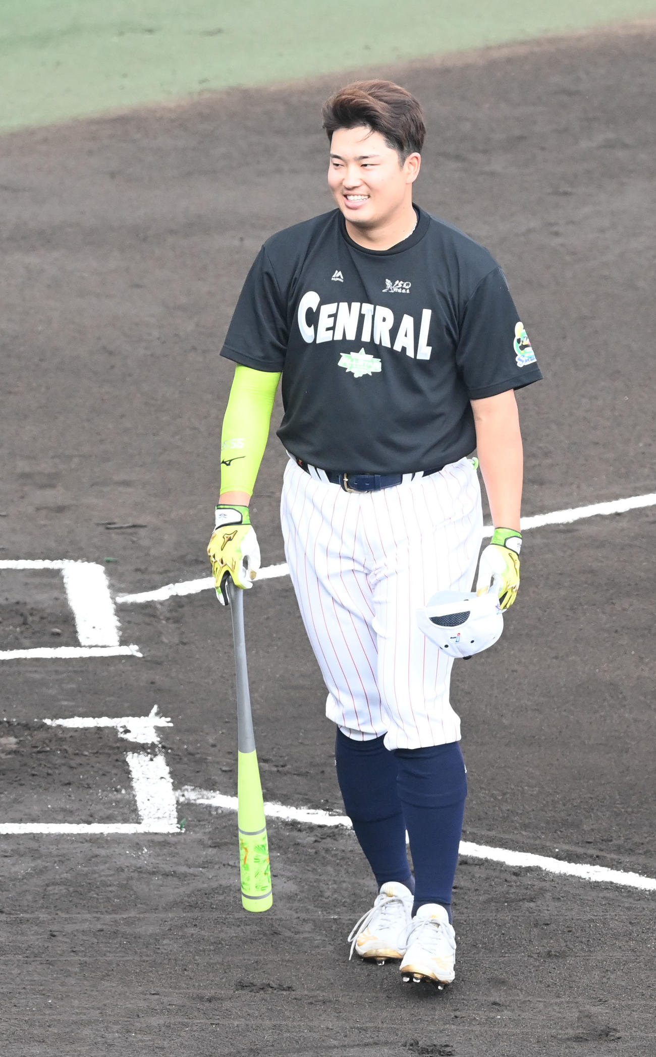 全セ対全パ　ホームランダービーに出場したヤクルト村上（撮影・前岡正明）