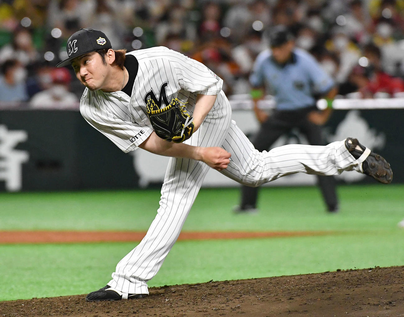 全パ対全セ　全パ5番手のロッテ小野（撮影・岩下翔太）