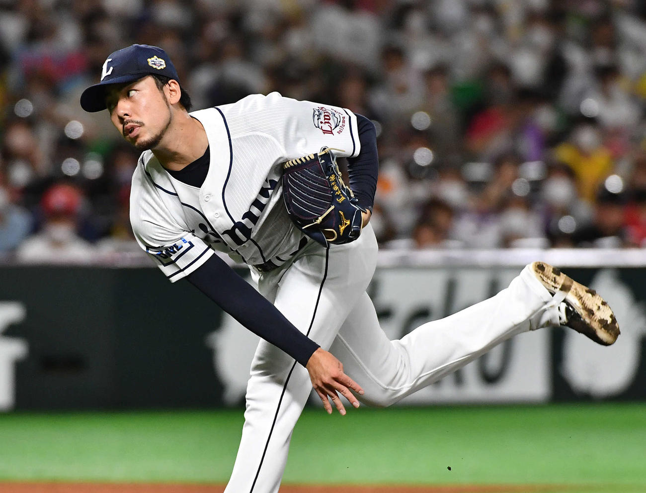 全パ対全セ　全パ4番手の西武本田（撮影・岩下翔太）