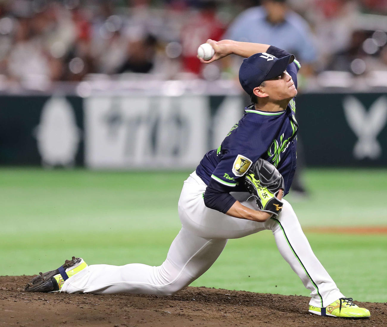 全パ対全セ　5回裏、全セ3番手で登板する高橋（撮影・河田真司）