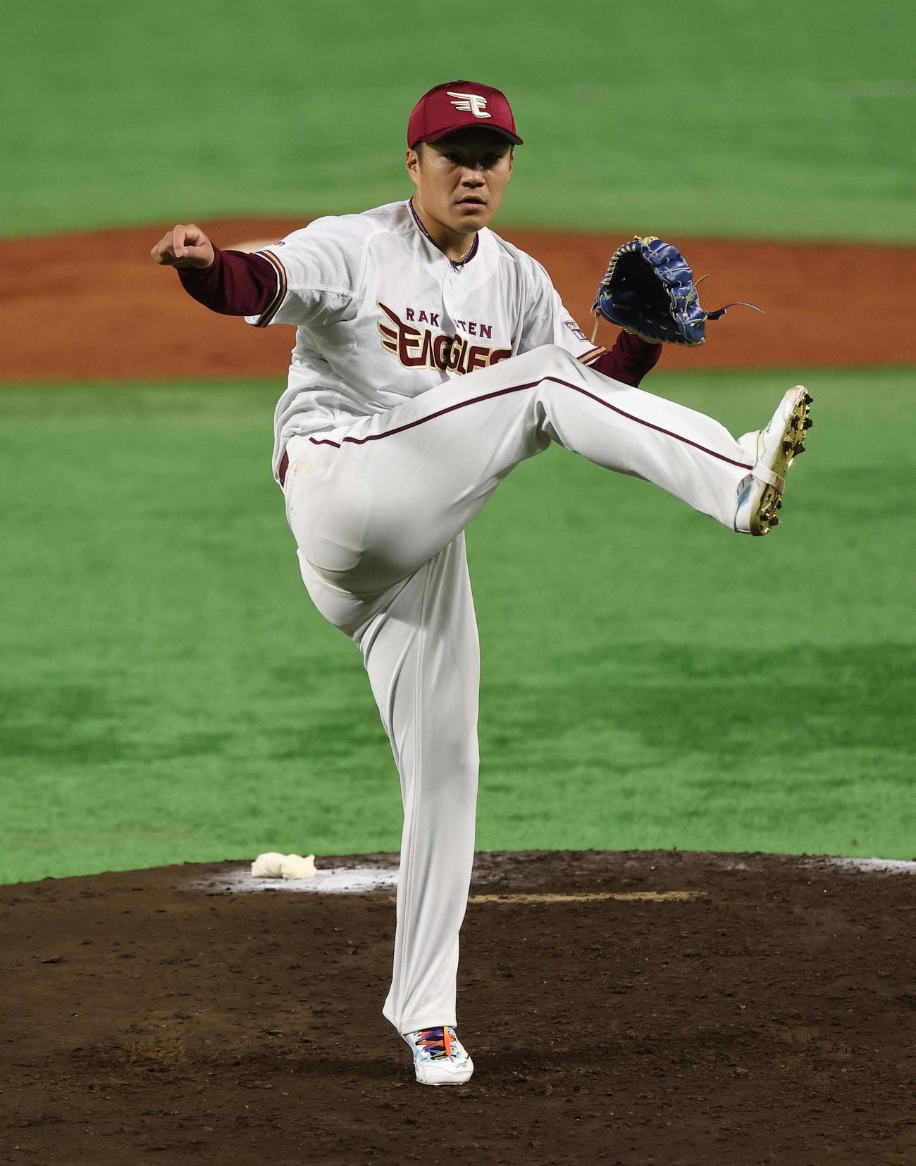 全パ対全セ　全パ3番手の則本（撮影・上田博志）