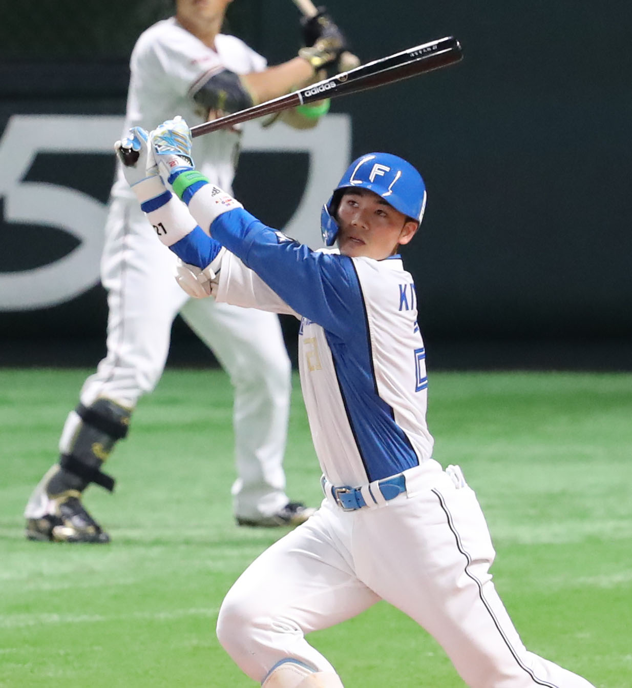 全パ対全セ　9回裏全パ2死、清宮は左越えのサヨナラ本塁打を放つ（撮影・屋方直哉）