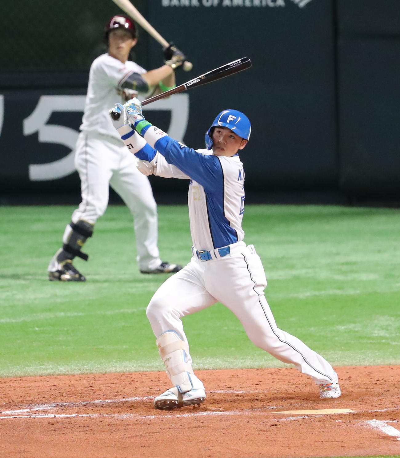 全パ対全セ　9回裏全パ2死、清宮は左越えのサヨナラ本塁打を放つ（撮影・屋方直哉）