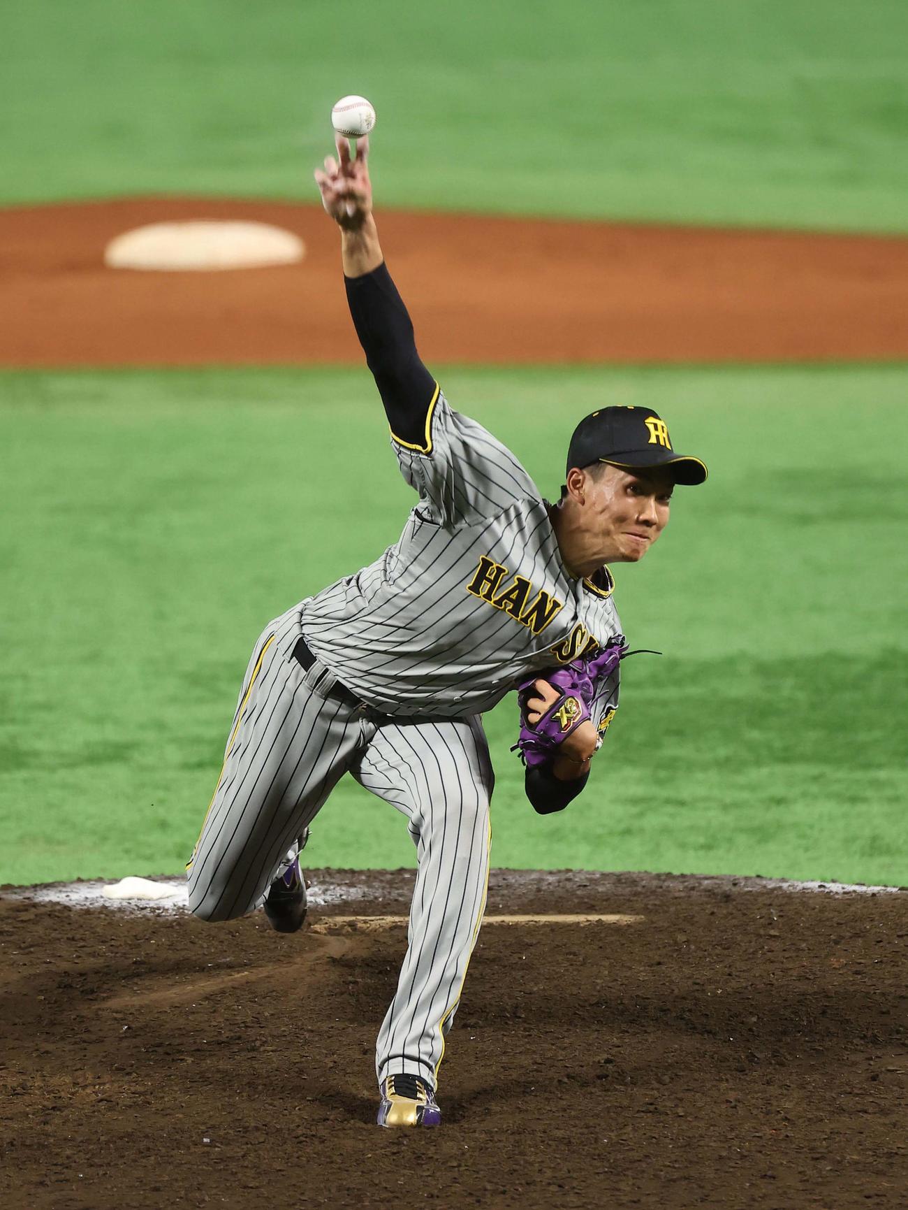全パ対全セ　全セ5番手の湯浅（撮影・上田博志）