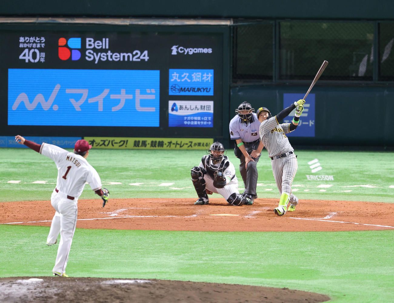 全パ対全セ　9回表全セ2死、大山悠輔は中飛に終わる（撮影・梅根麻紀）