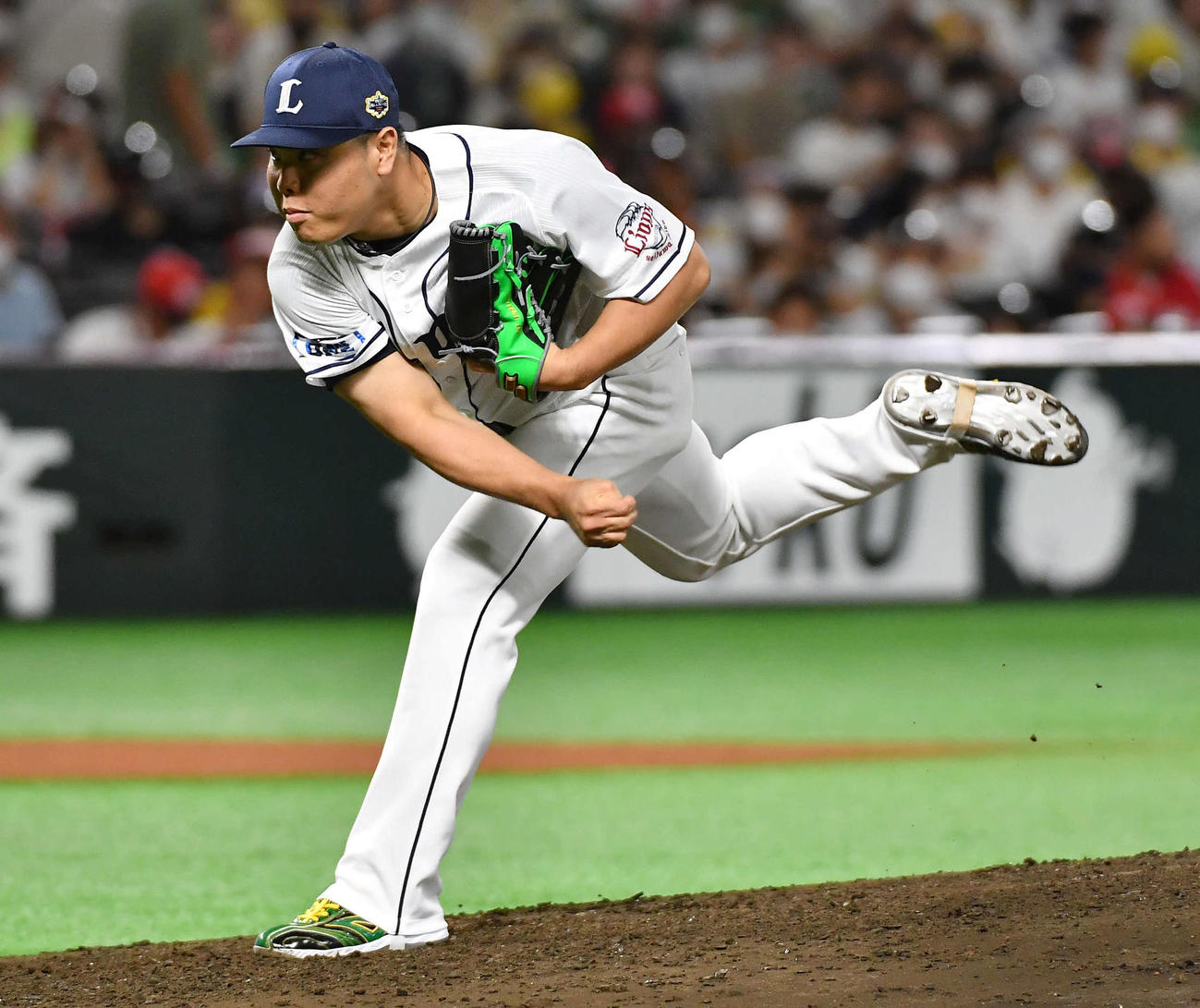 全パ対全セ　全パ6番手の西武平良（撮影・岩下翔太）