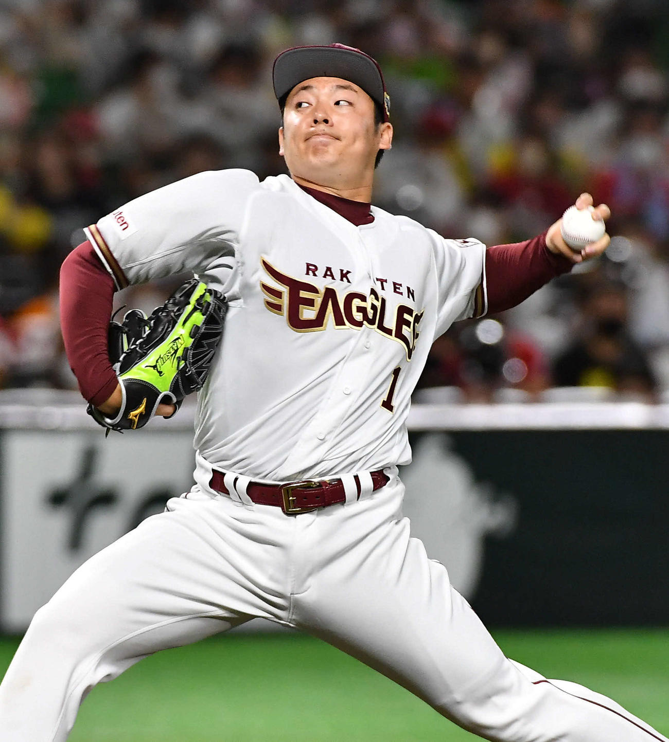 全パ対全セ　全パ9番手の楽天松井（撮影・岩下翔太）