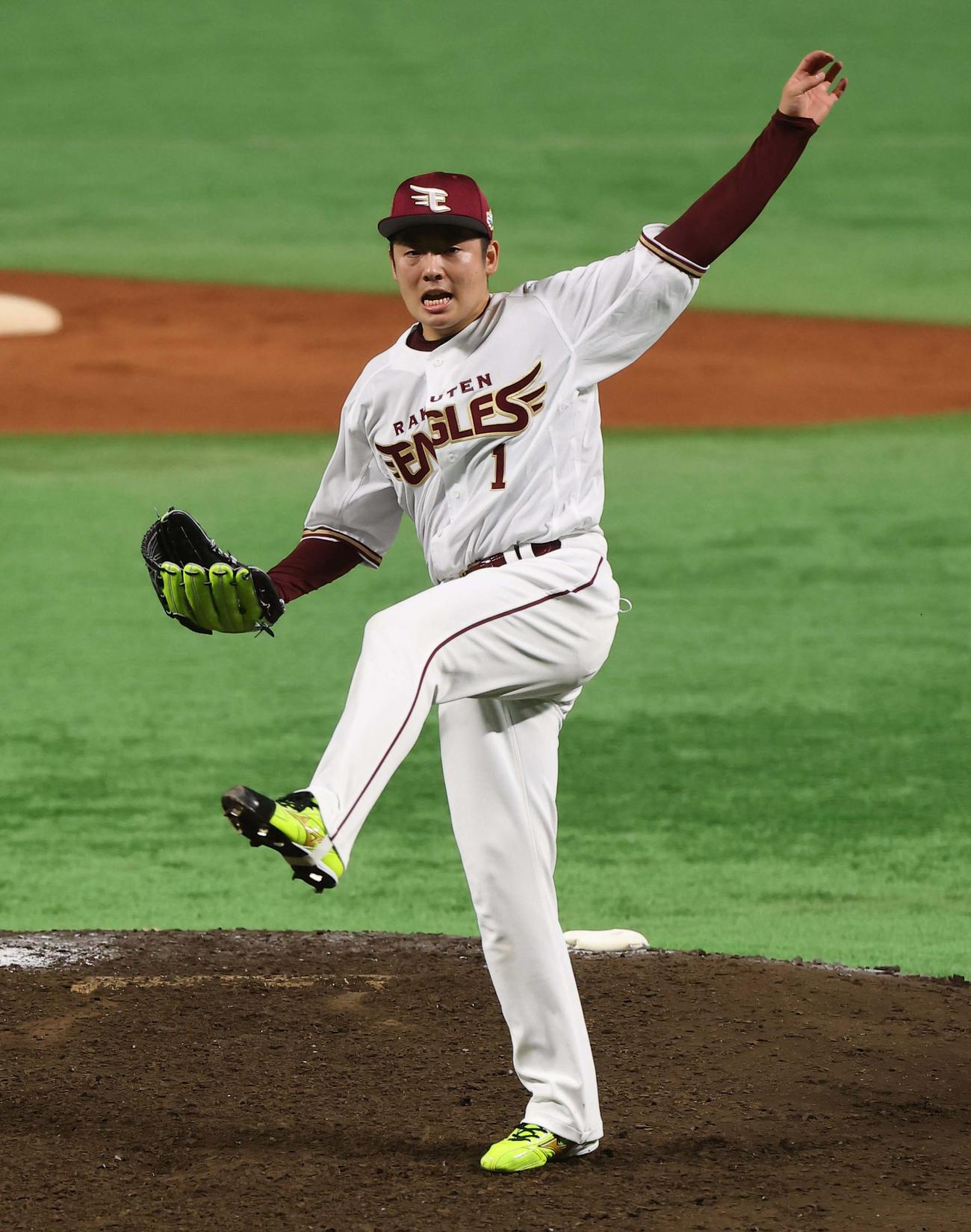 全パ対全セ　全パ9番手で登板する松井（撮影・上田博志）