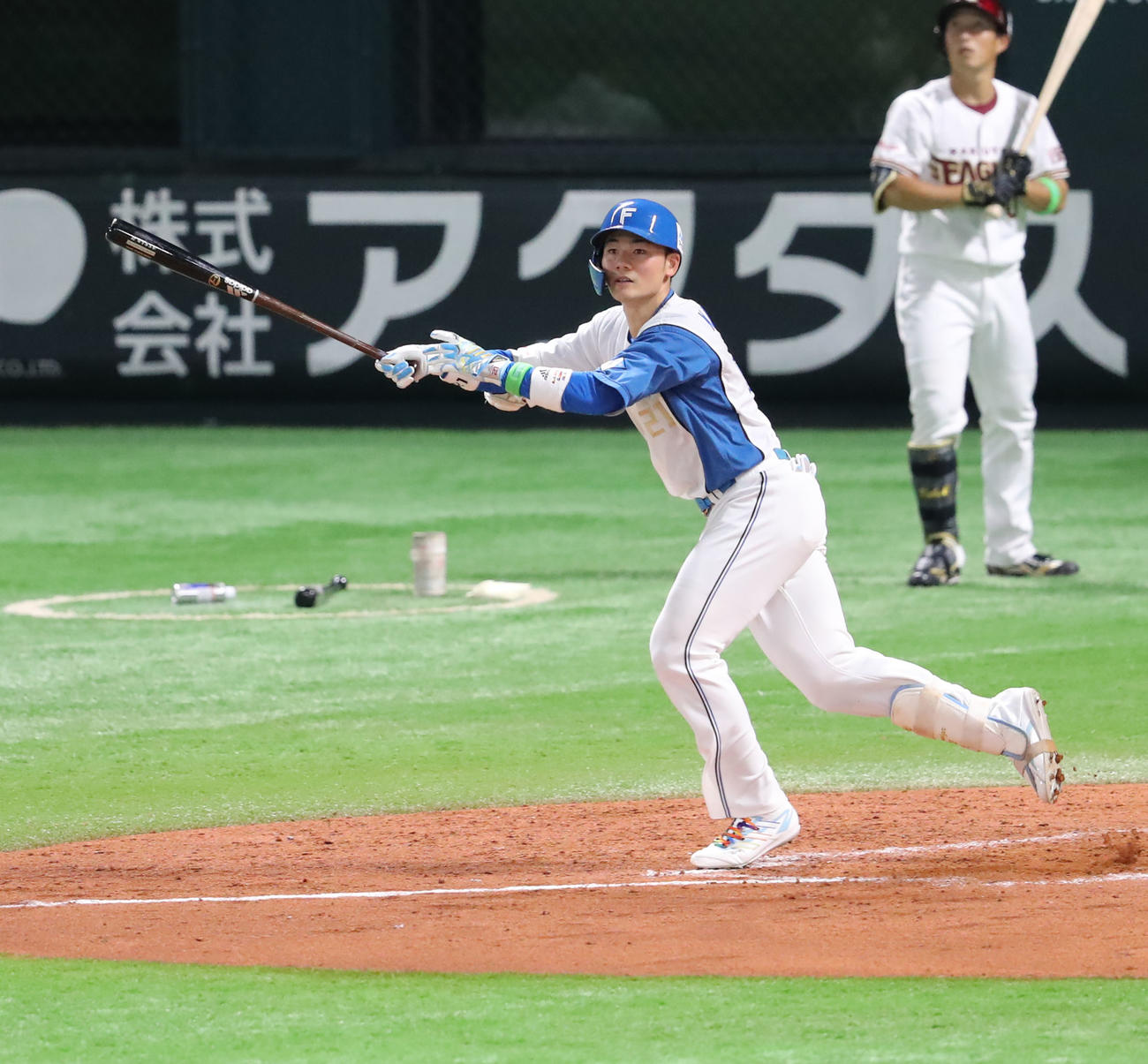 全パ対全セ　9回裏全パ2死、清宮は左越えのサヨナラ本塁打を放つ（撮影・屋方直哉）