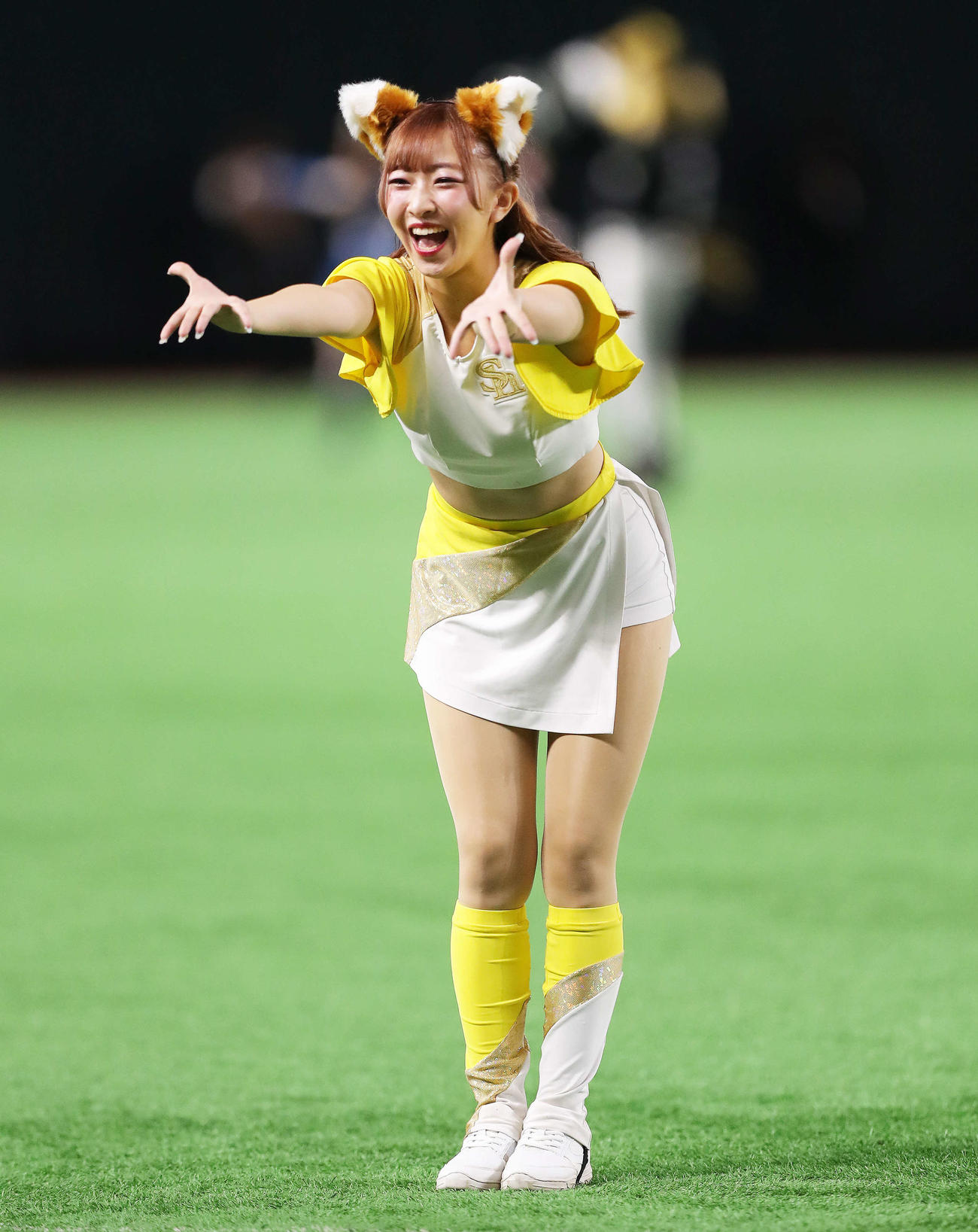 26日、全パ対全セ　4回裏終了後、12球団チアガールによるきつねダンスが行われる