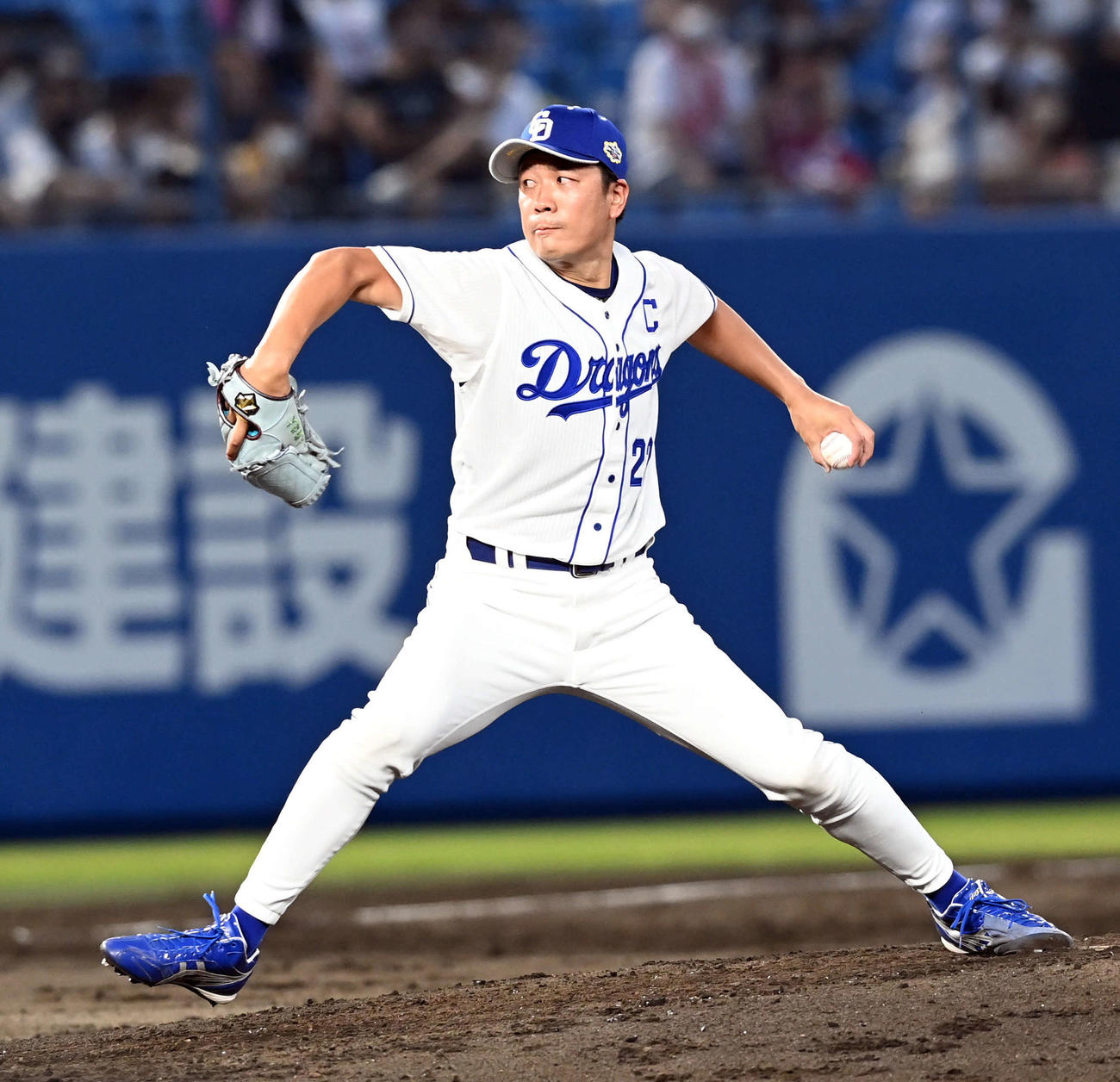 全セ対全パ　全セの2番手大野雄（撮影・たえ見朱実）