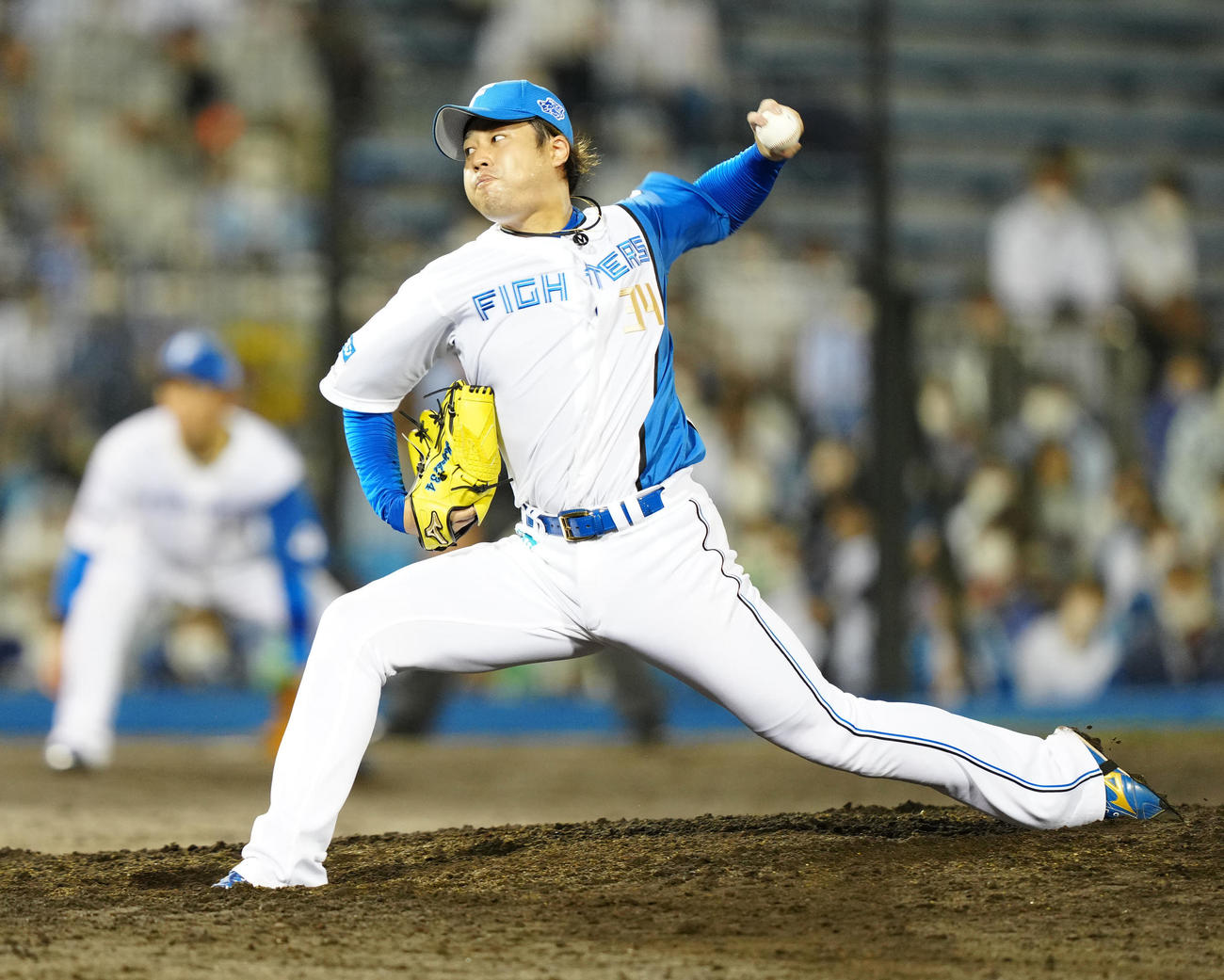日本ハム堀瑞輝（2022年7月13日撮影）