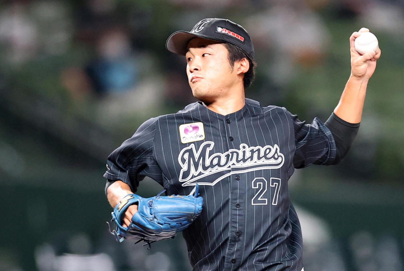 ロッテ山本大貴（2020年9月17日撮影）
