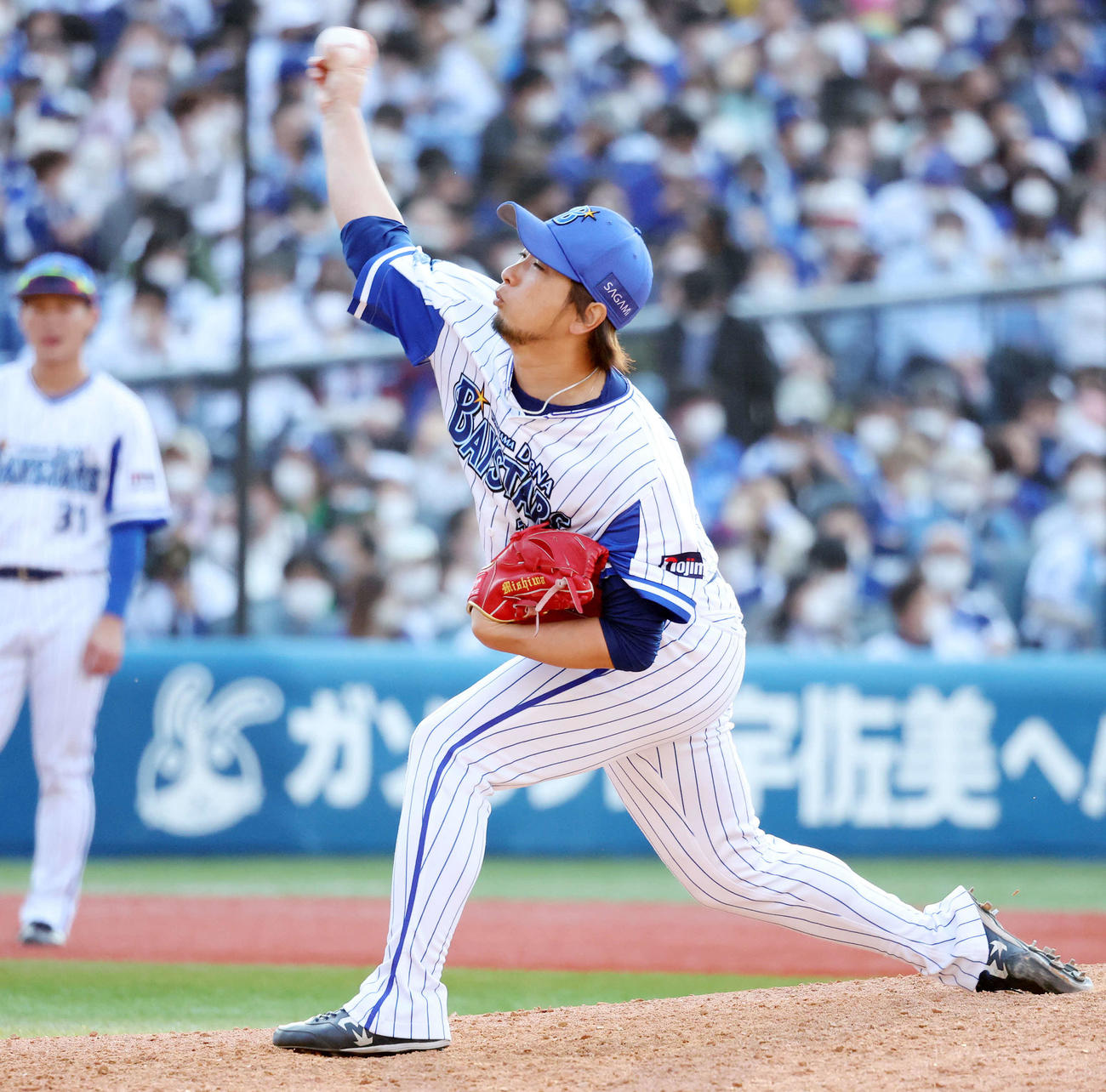 DeNA三嶋一輝（2022年5月3日撮影）
