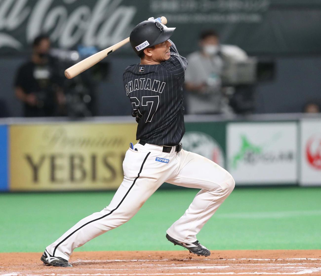 ロッテ茶谷健太（2022年7月23日撮影）