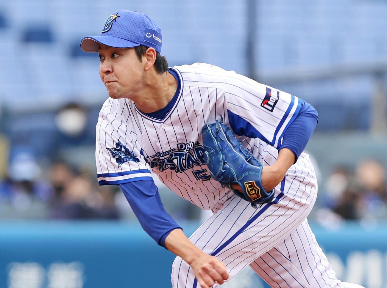 DeNA平良拳太郎（2021年3月撮影）