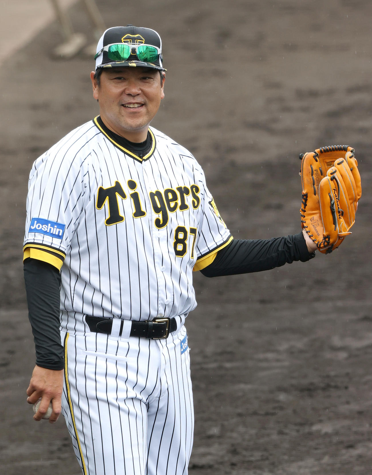 2軍監督代行を務めた野村克則2軍バッテリーコーチ（2022年5月13日撮影）