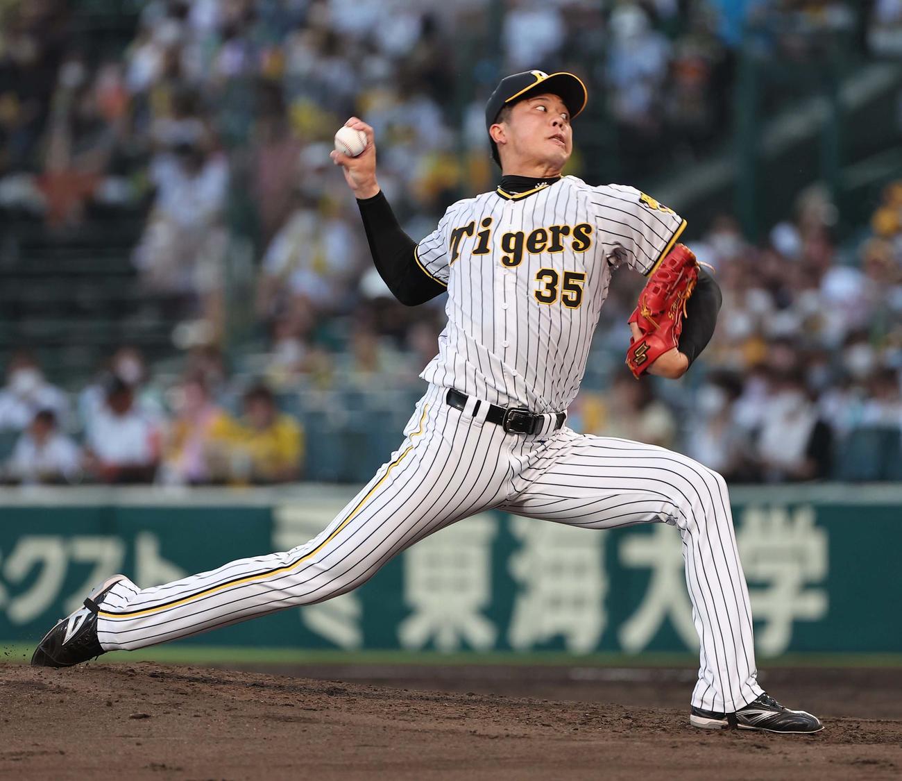 阪神対ヤクルト　2勝目を挙げた阪神才木（撮影・上田博志）