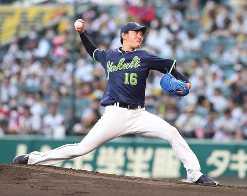 阪神対ヤクルト　阪神戦に先発する原樹理（撮影・白石智彦）