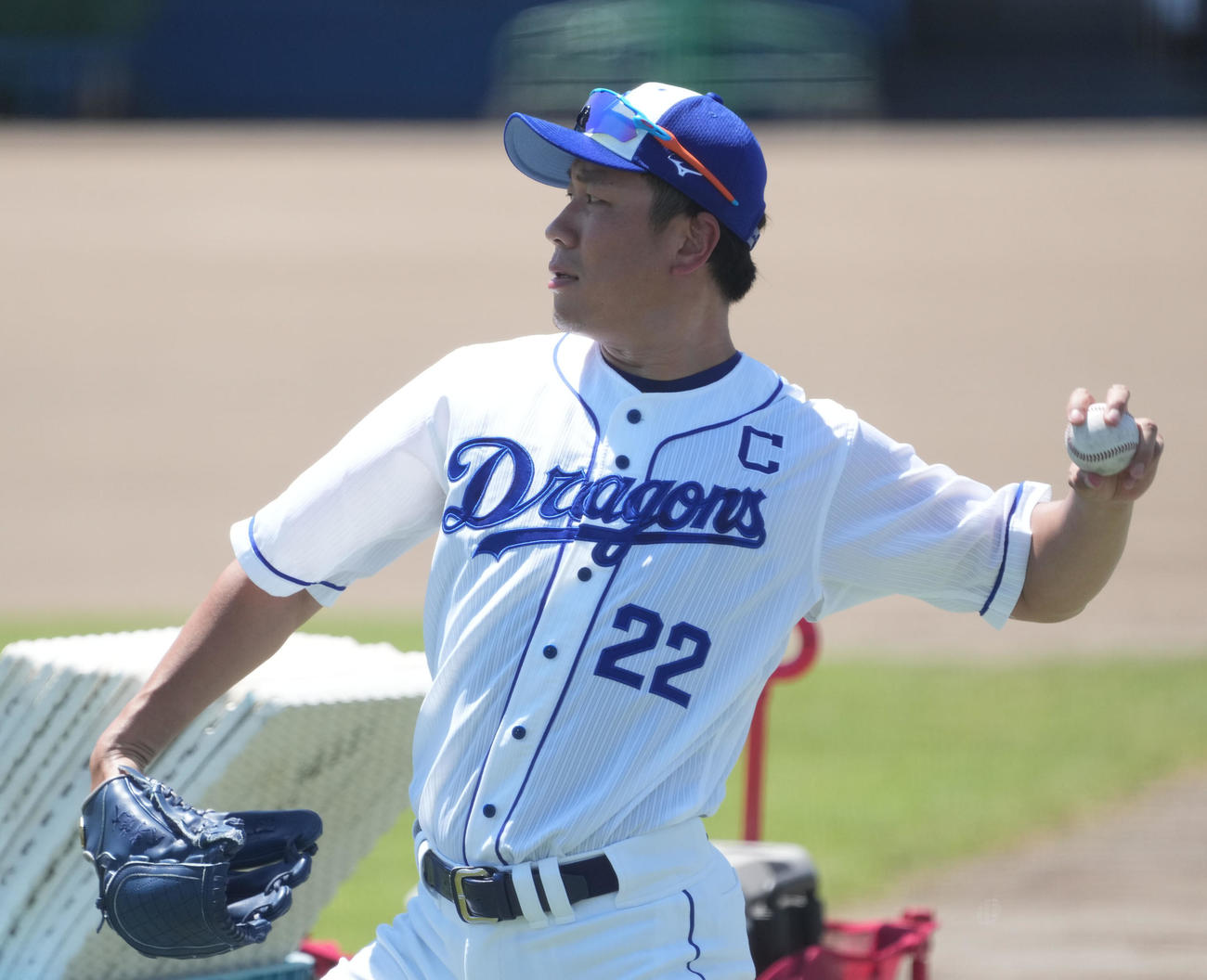 中日大野雄大（2022年8月1日撮影）
