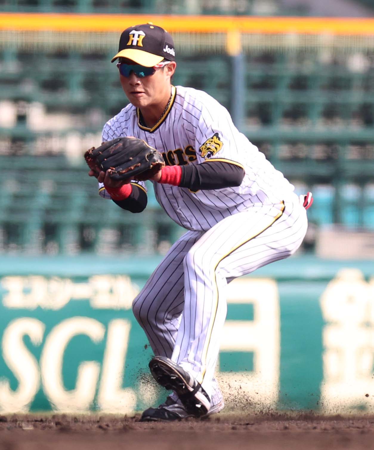 阪神木浪聖也（2022年3月11日撮影）