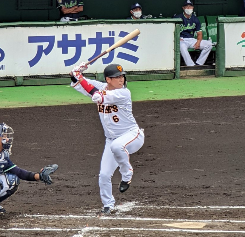 イースタン・リーグのヤクルト戦に「1番・指名打者」でスタメン出場した巨人坂本勇人内野手（撮影・三須一紀）