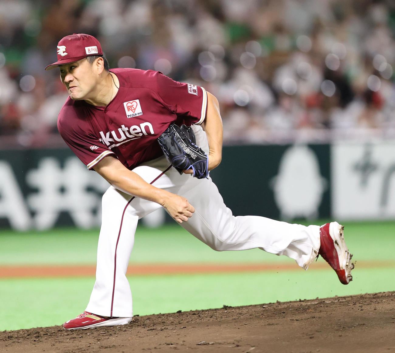 ソフトバンク対楽天　楽天先発・田中将大（撮影・梅根麻紀）