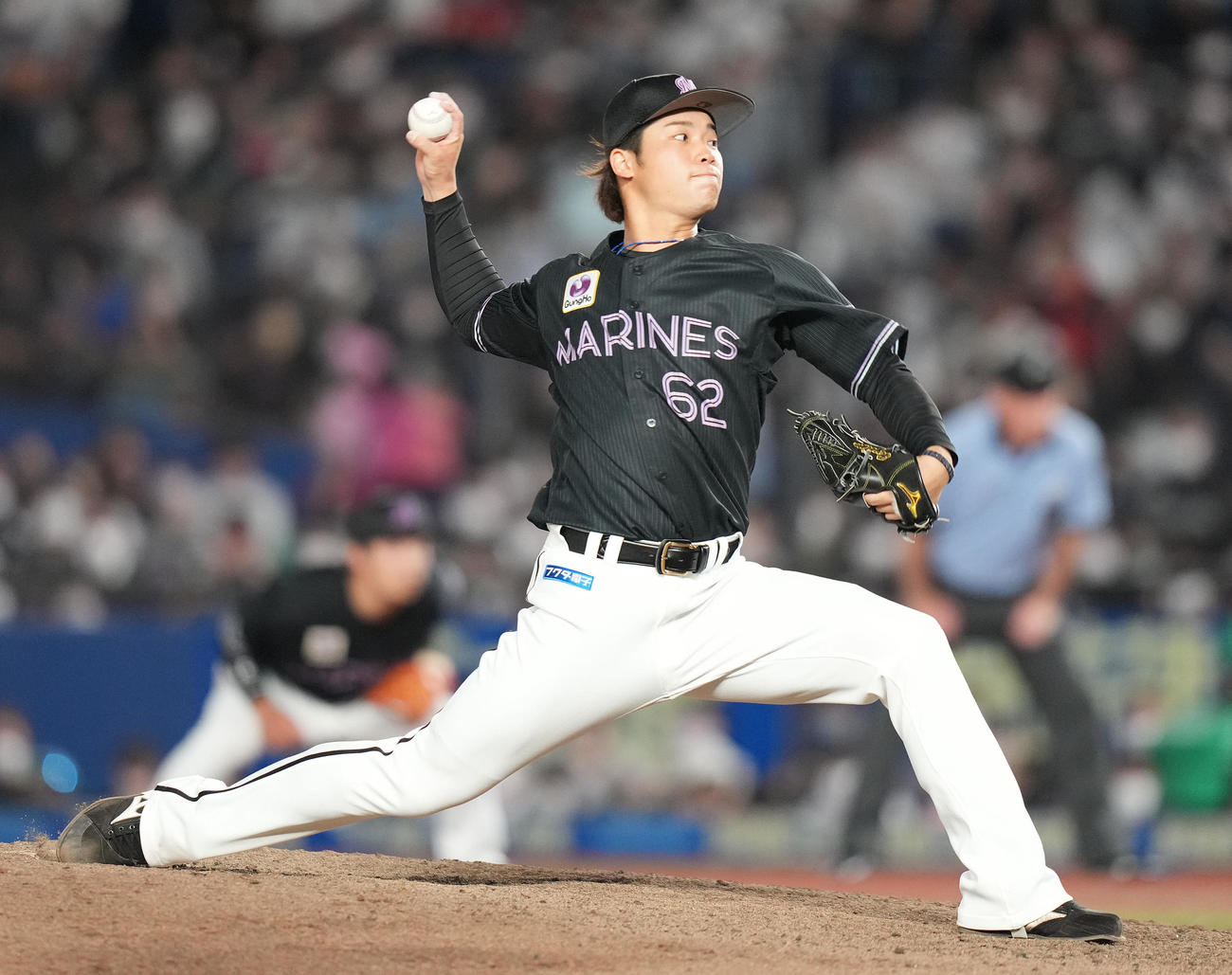 ロッテ森遼大朗（2022年7月30日撮影）