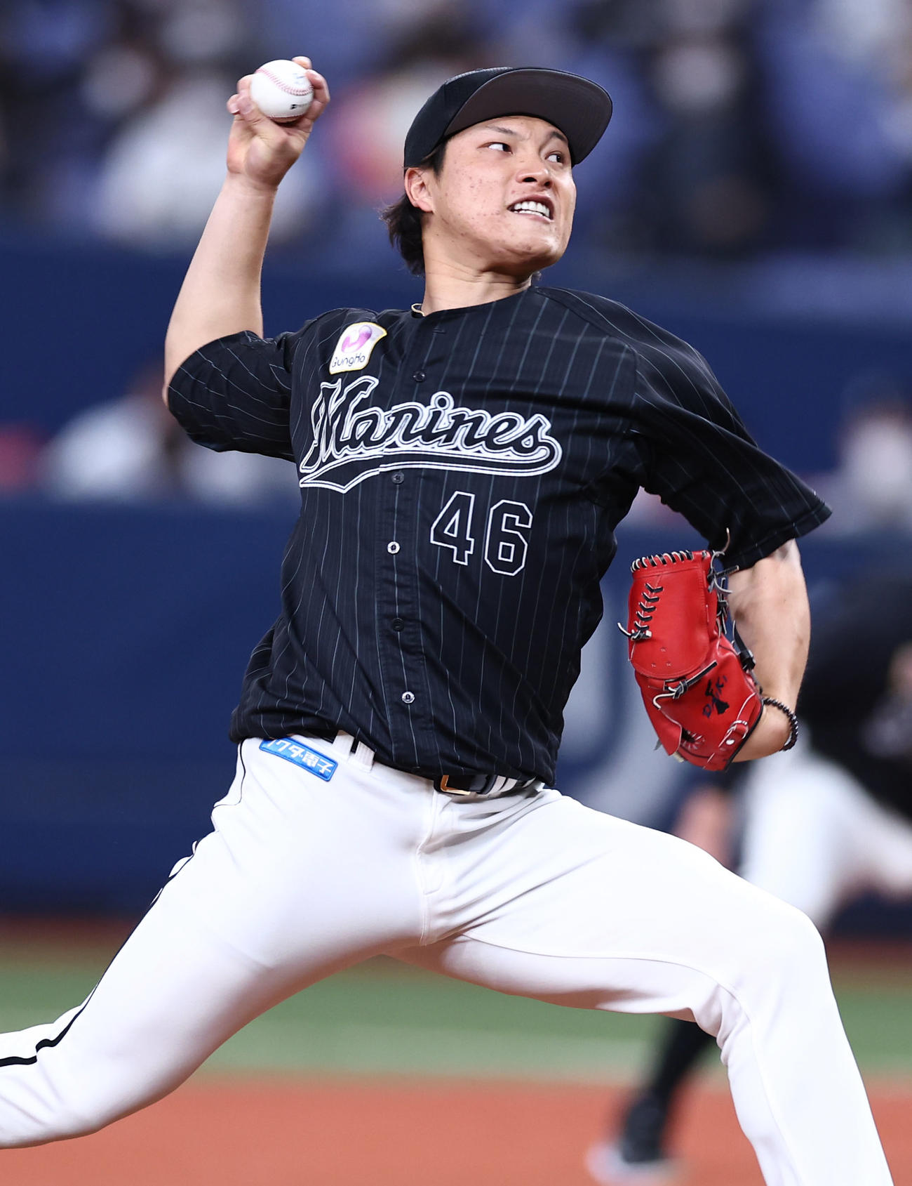 ロッテ岩下大輝（2021年11月12日撮影）