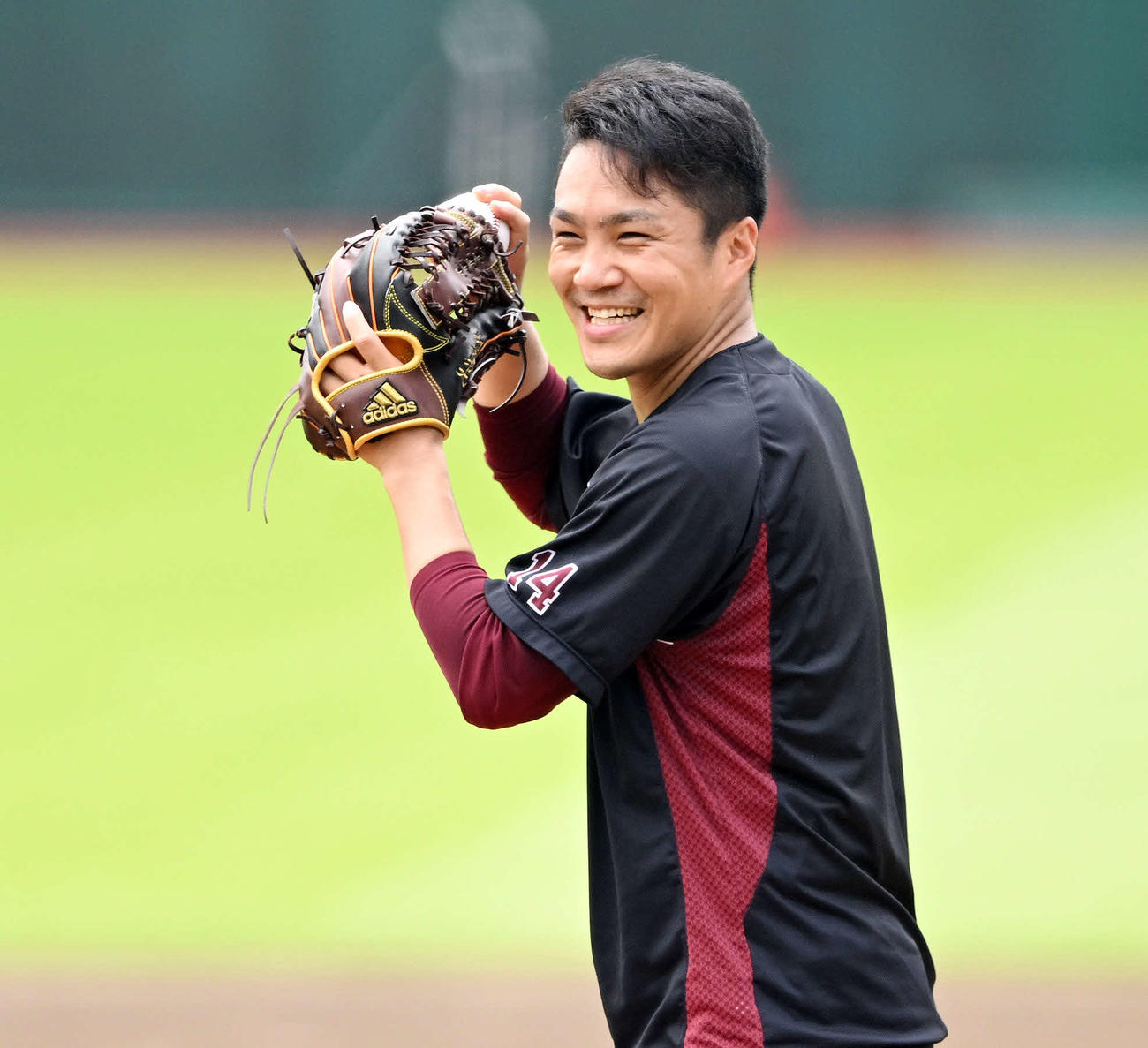 楽天則本昂大（2022年8月1日撮影）