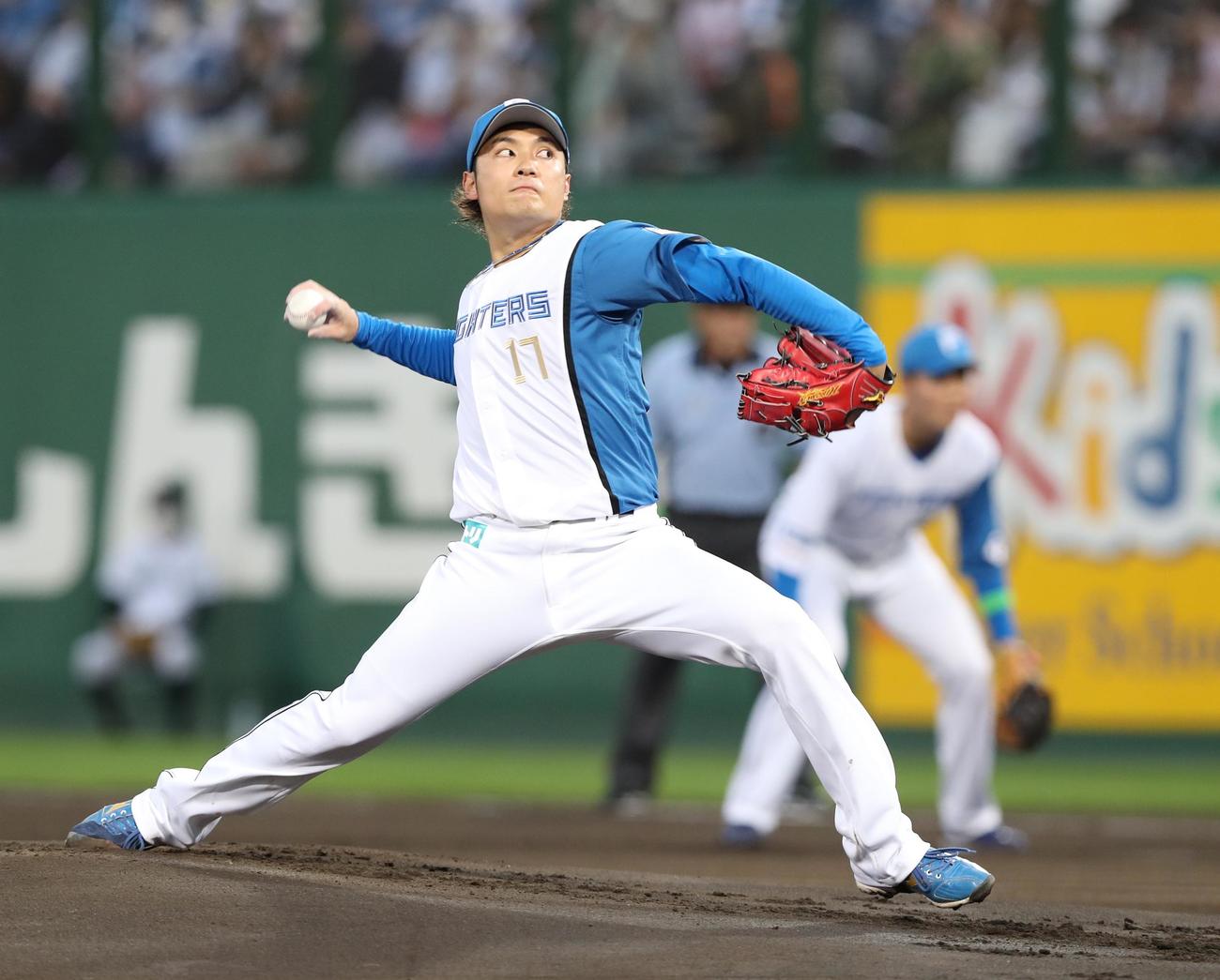 日本ハム伊藤大海（2022年8月2日撮影）