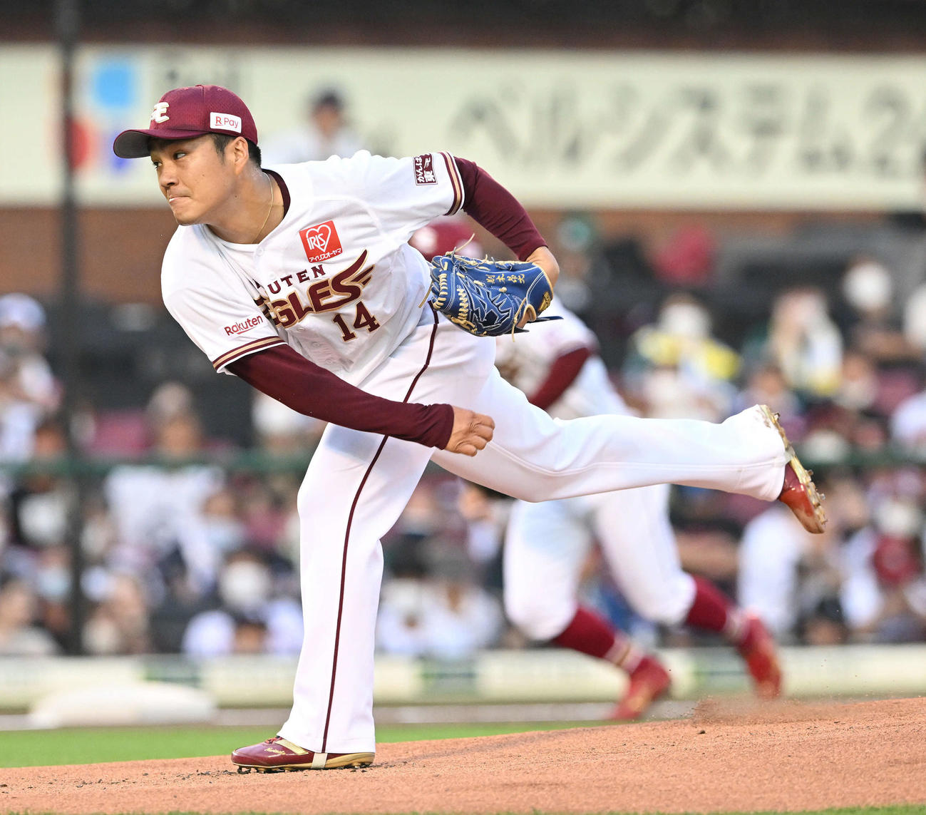 楽天則本昂大（2022年8月2日撮影）