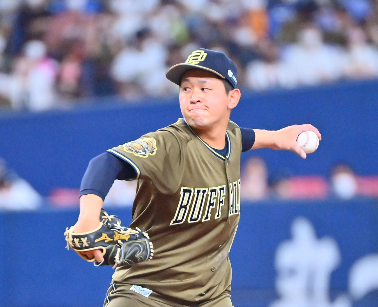 オリックス先発の宮城大弥（撮影・和賀正仁）