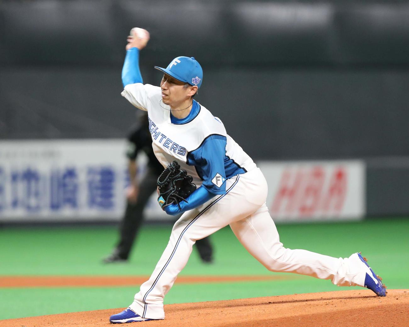日本ハム金子千尋（2022年3月20日撮影）