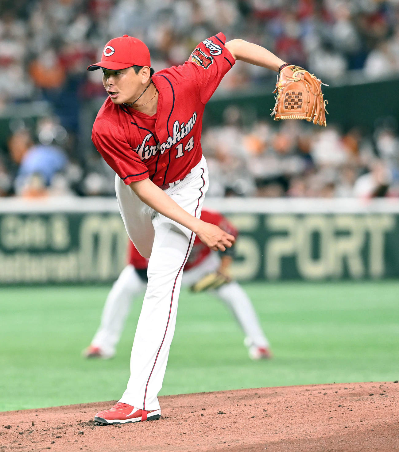 12日、巨人戦で先発した広島大瀬良