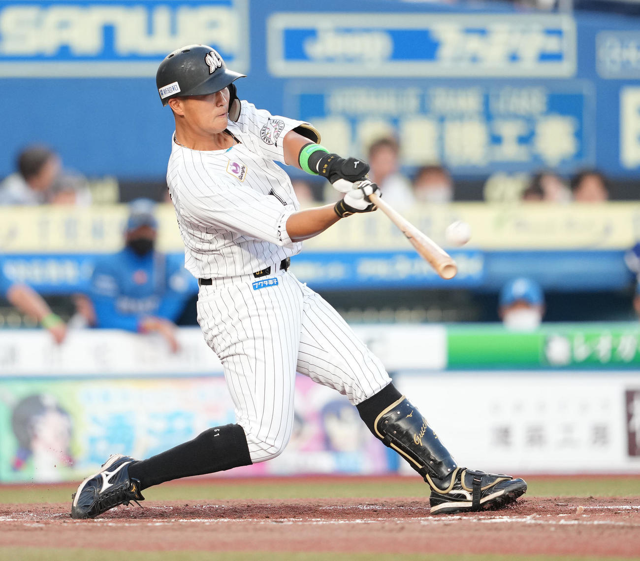 ロッテ山口航輝（2022年7月7日撮影）