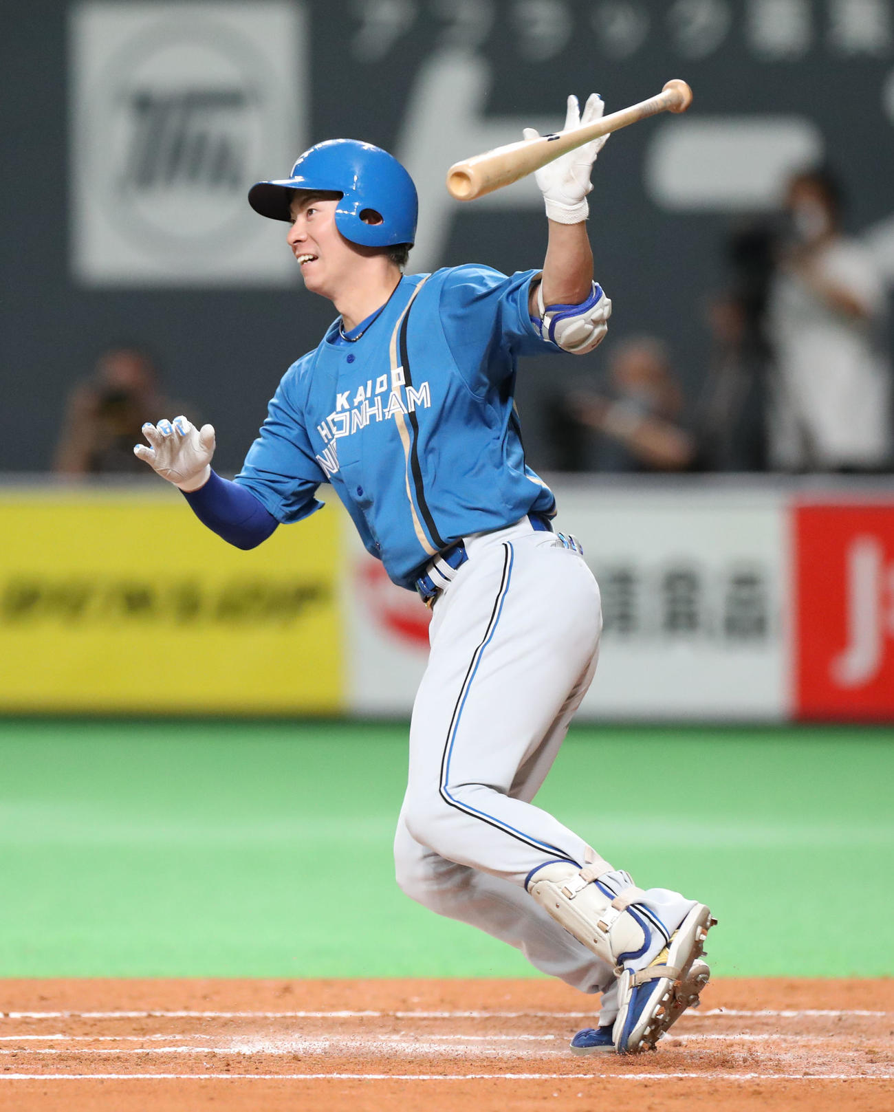 日本ハム松本剛（2022年7月16日撮影）