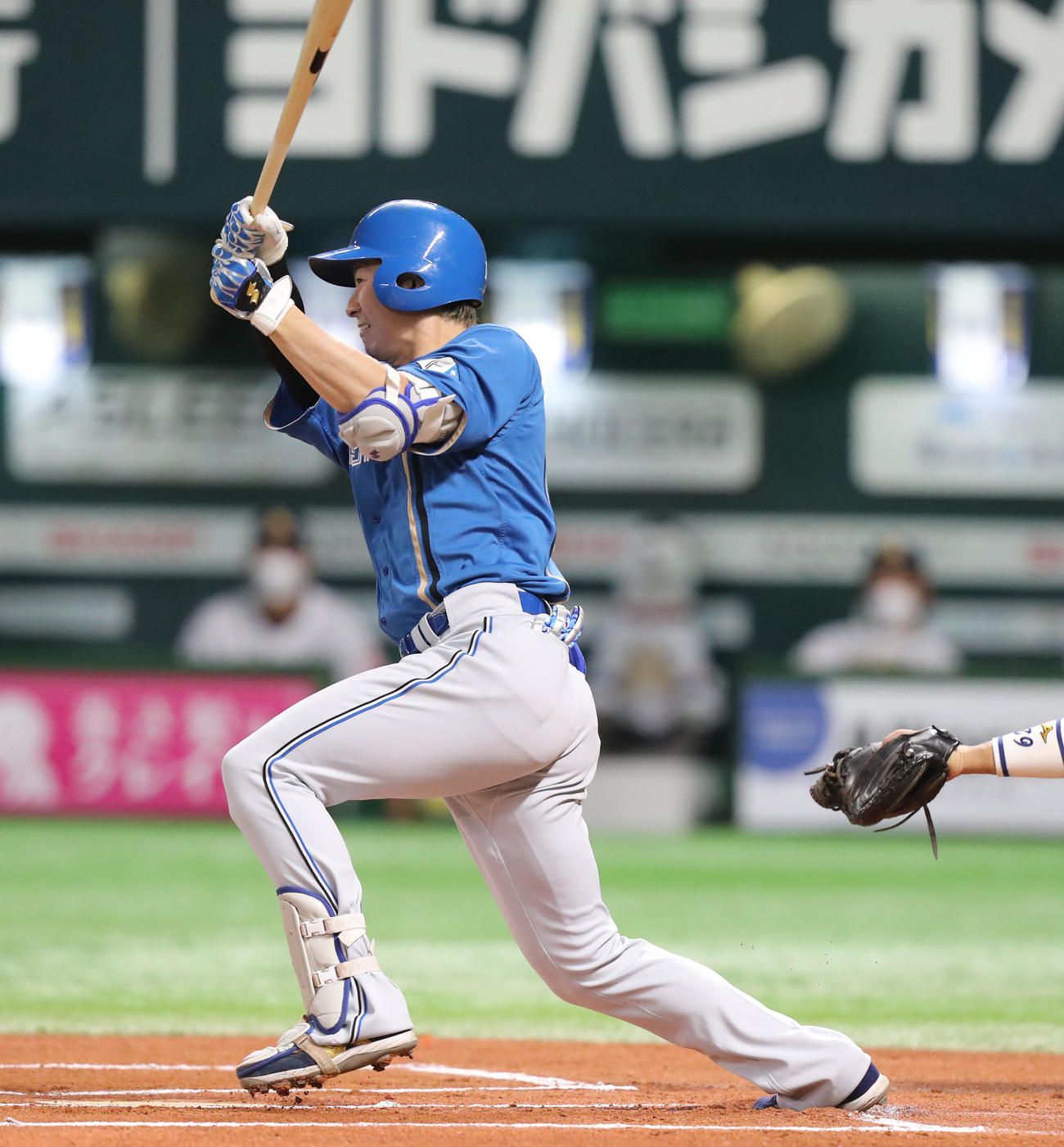 日本ハム松本剛（2022年7月10日撮影）