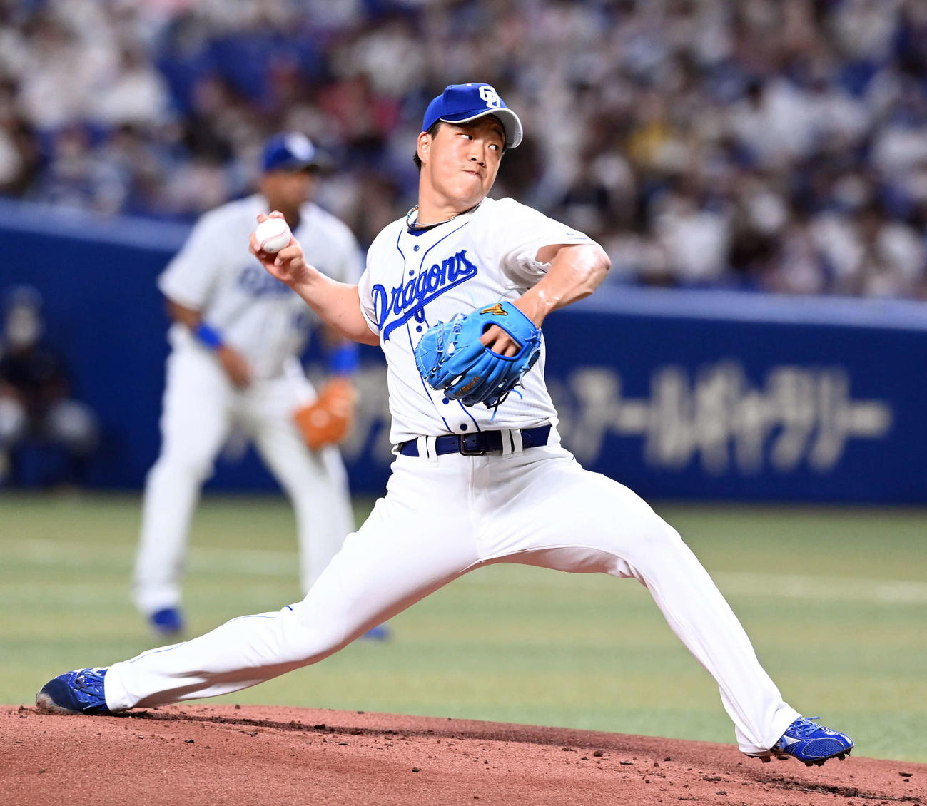中日柳裕也（2022年8月9日撮影）