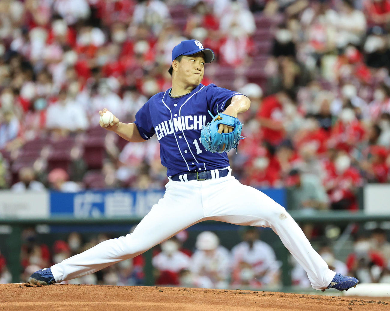 中日柳裕也（2022年8月16日撮影）