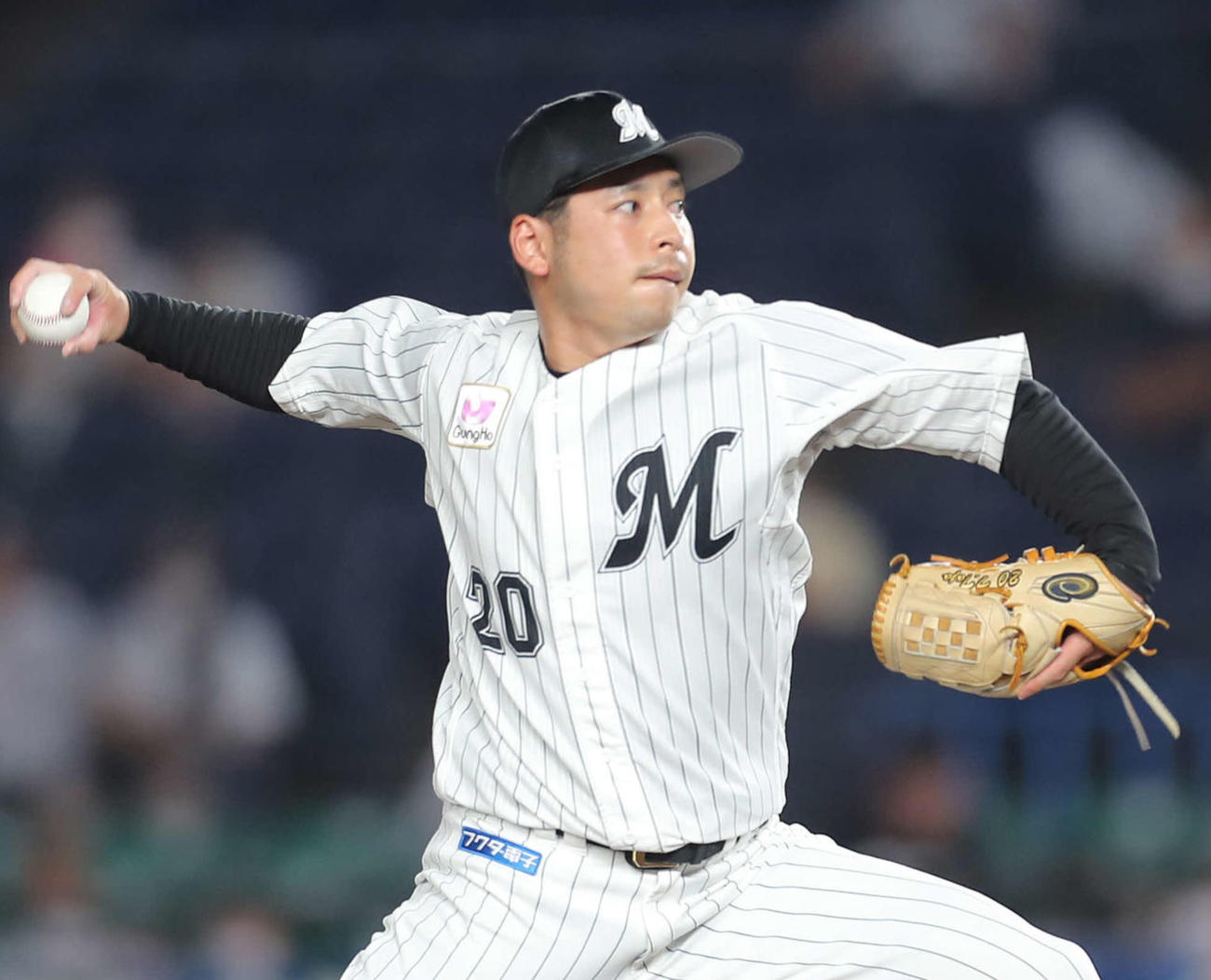ロッテ東條大樹（2022年7月撮影）