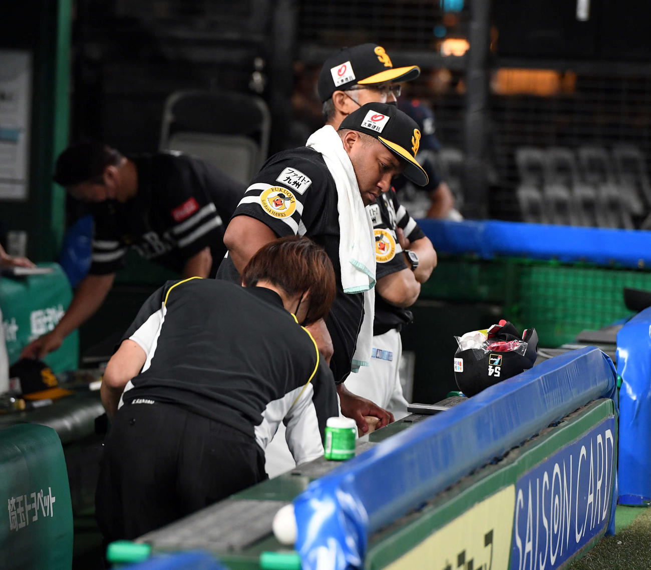 西武対ソフトバンク　西武に負け越したソフトバンクのデスパイネ（撮影・たえ見朱実）