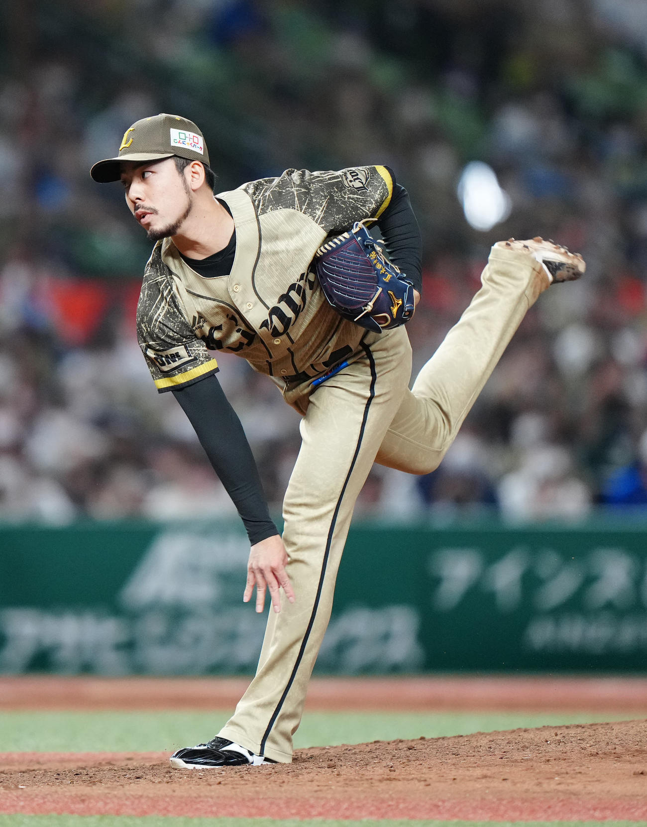 西武対オリックス　西武2番手の本田（撮影・江口和貴）