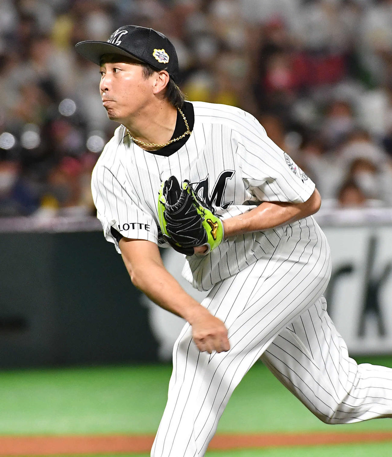 ロッテ益田直也（2022年7月26日撮影）