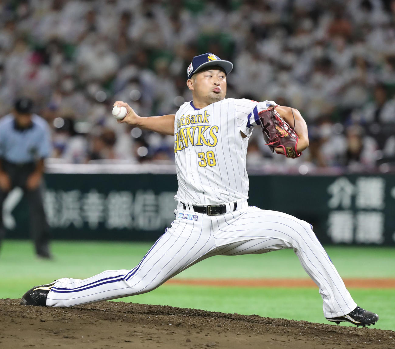 ソフトバンク森唯斗（2022年7月14日撮影）