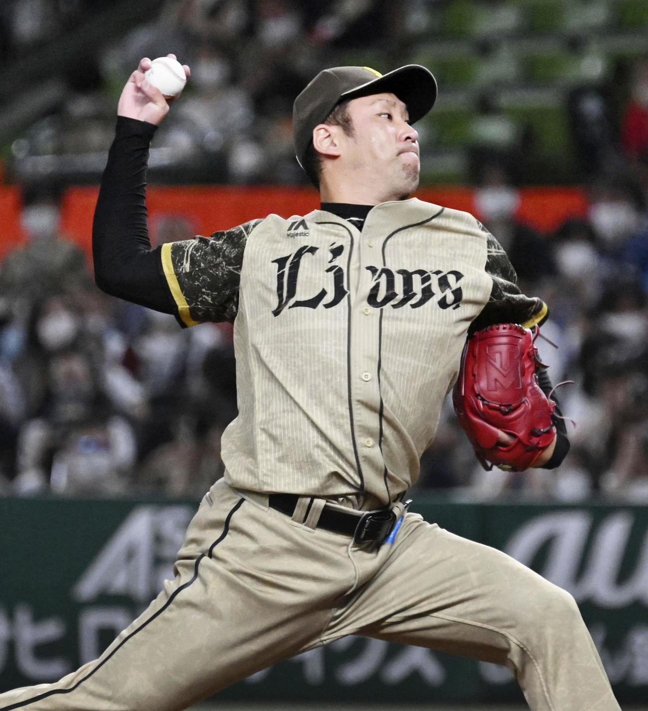 西武対オリックス　25セーブ目の増田（共同）
