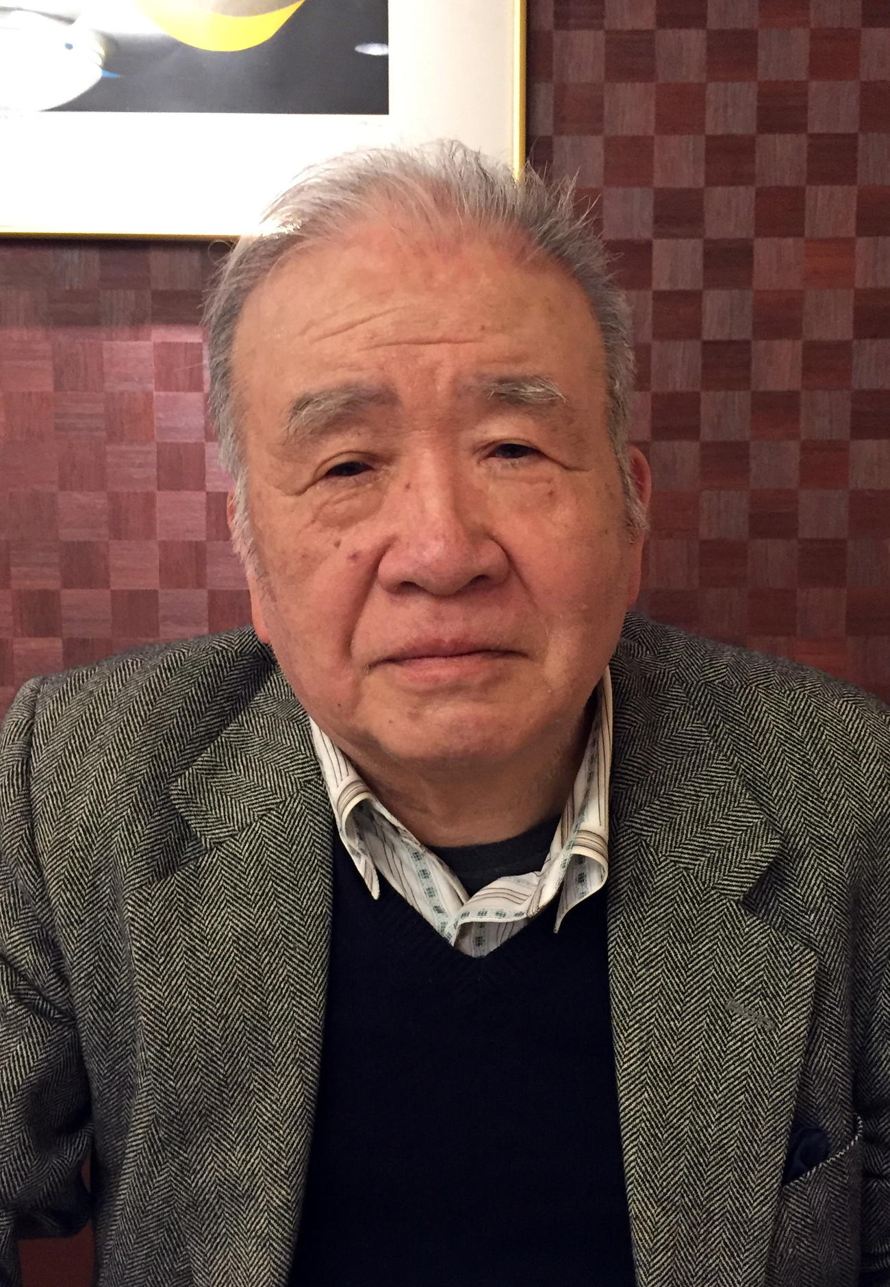 秋田中準優勝の父を持つ信太聡一さん（2018年4月20日撮影）