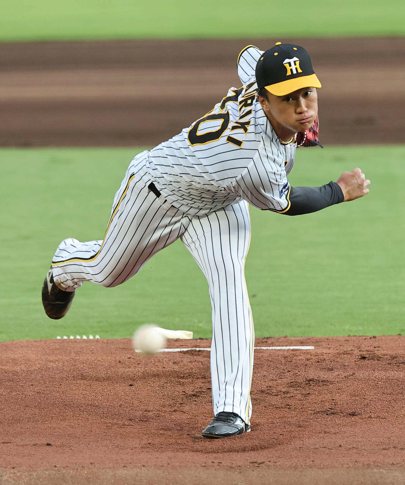 21日、ウエスタン・リーグ中日戦に先発した阪神森木